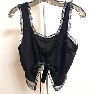Black Lace Trim Camisole